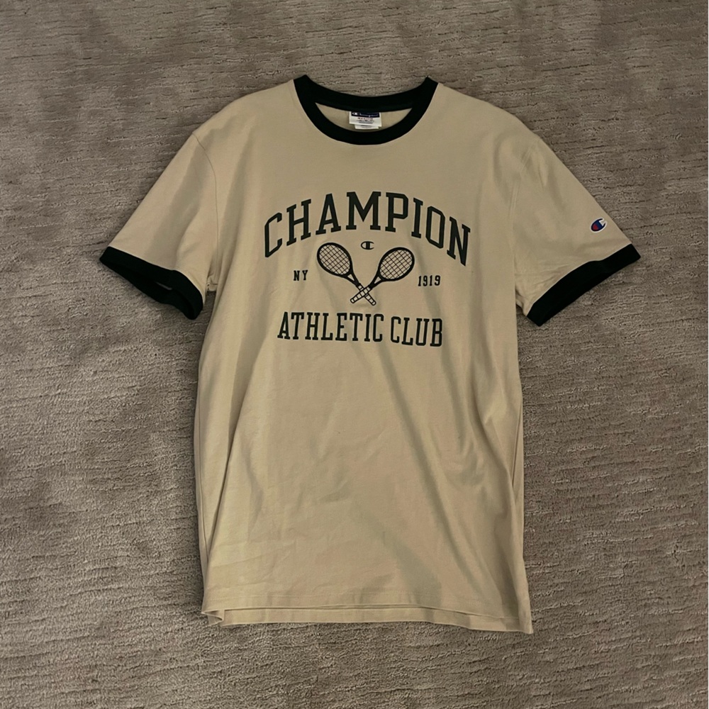 Champion greens and tan tennis shirt!!